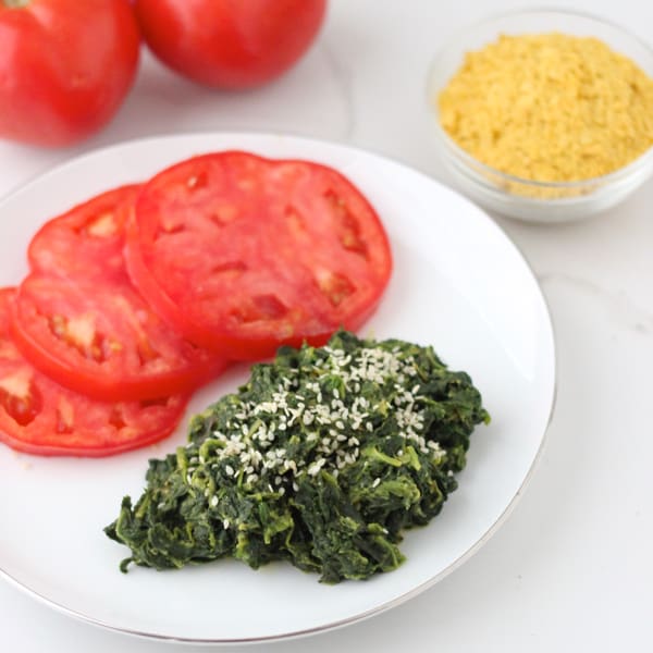 Vegan Creamed Spinach from Living Well Kitchen 