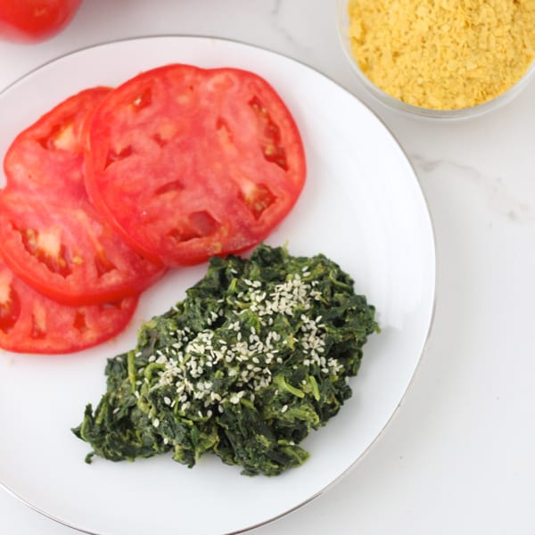Vegan Creamed Spinach from Living Well Kitchen 