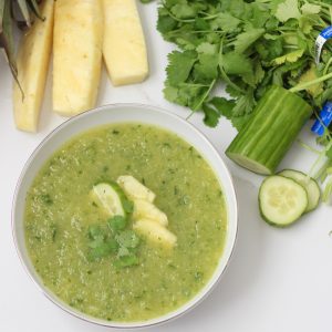 Pineapple Cucumber Gazpacho from Living Well Kitchen