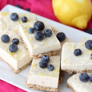 Frozen No Bake Cheesecake Bars from Living Well Kitchen