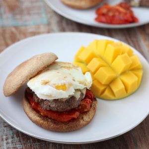 Breakfast Burger from Living Well Kitchen @memeinge