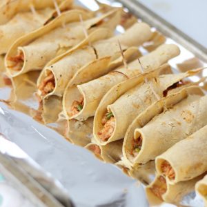 Freezer Chicken Taquitos from Living Well Kitchen