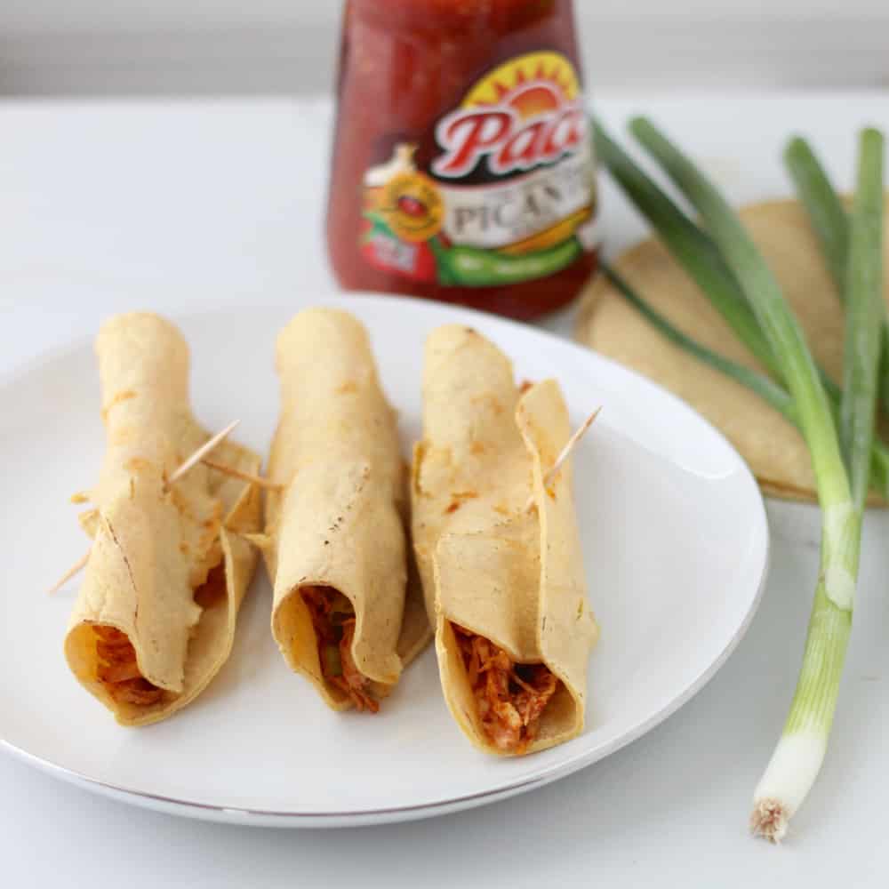 Freezer Chicken Taquitos from Living Well Kitchen