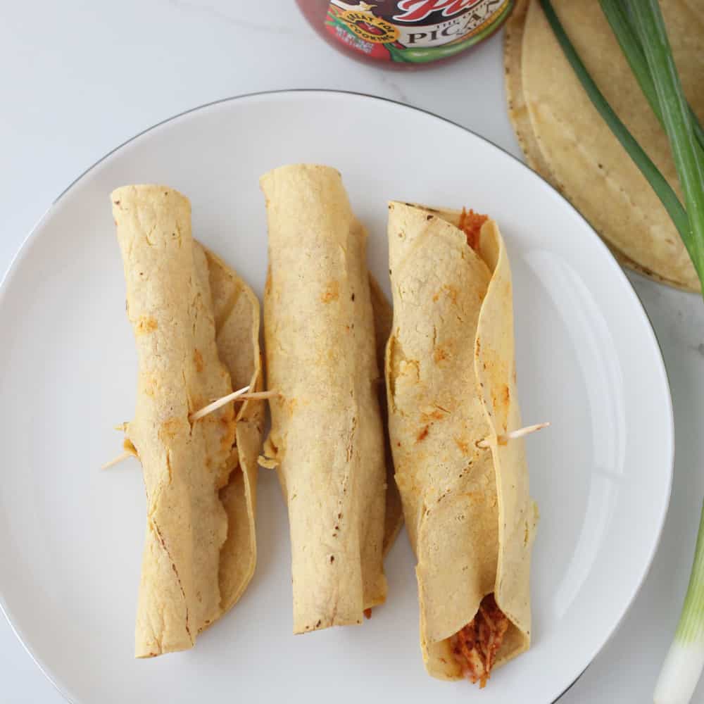 Freezer Chicken Taquitos from Living Well Kitchen