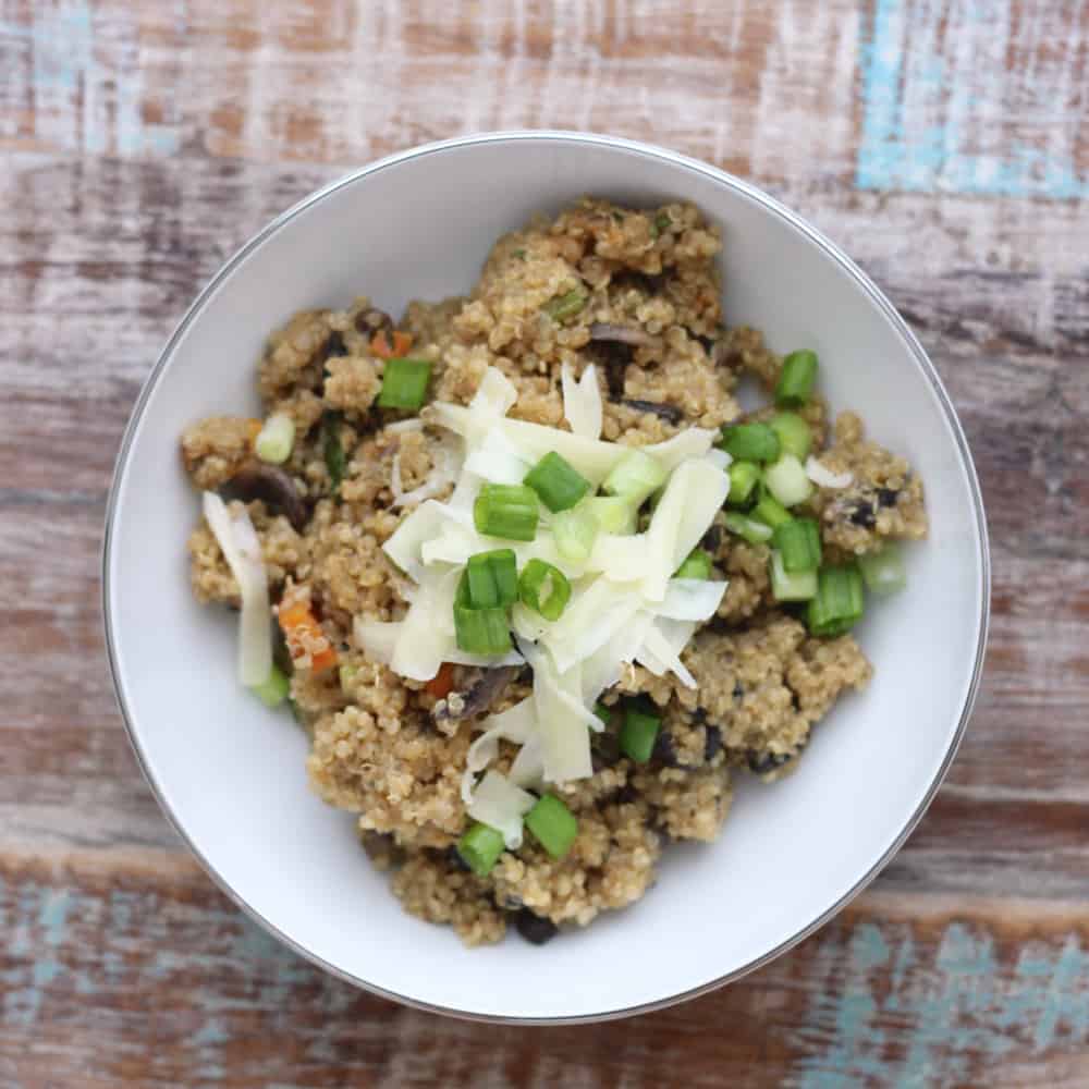 Mushroom Quinoa Risotto from Living Well Kitchen