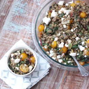 Chard and Feta Lentil Salad from Living Well Kitchen