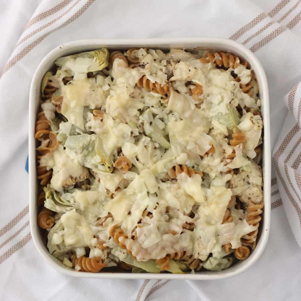 Lemon Chicken Pasta Casserole from Living Well Kitchen