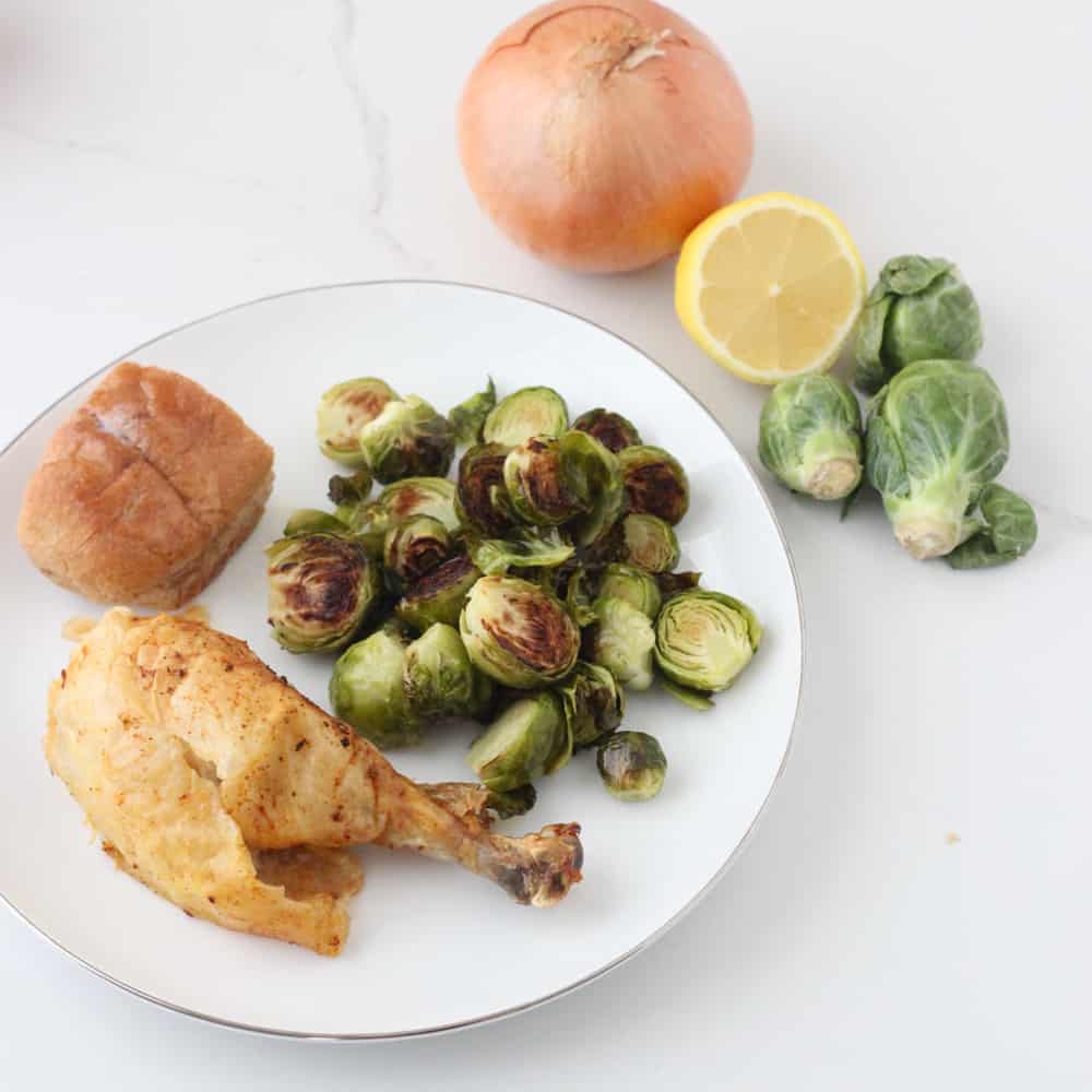 Roasted Chicken and Brussels