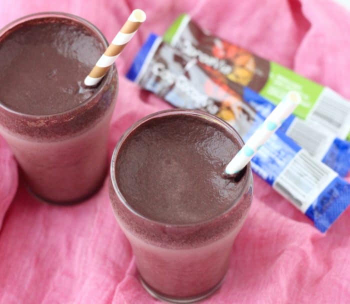 Chocolate Cream Fizz with CocoaViaÂ® Sweetened Dark Chocolate from Living Well Kitchen 
