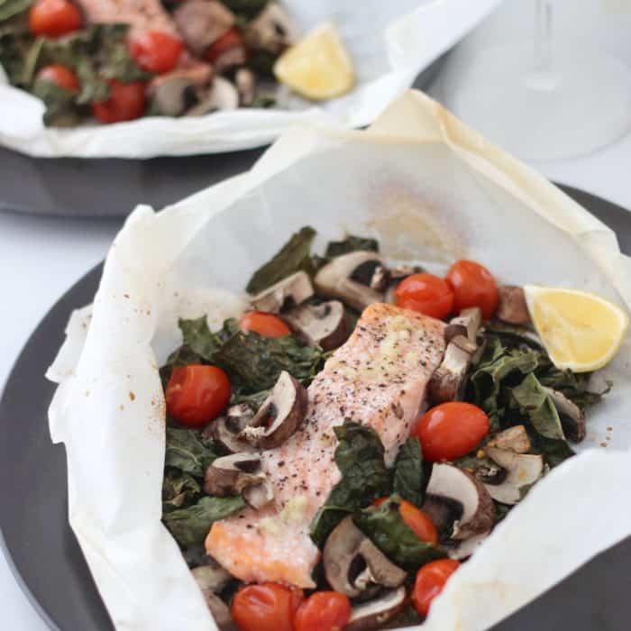 Salmon with Skin en Papillote in the Air Fryer