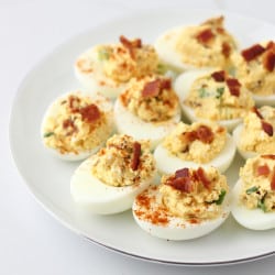Bacon Deviled Eggs from Living Well Kitchen