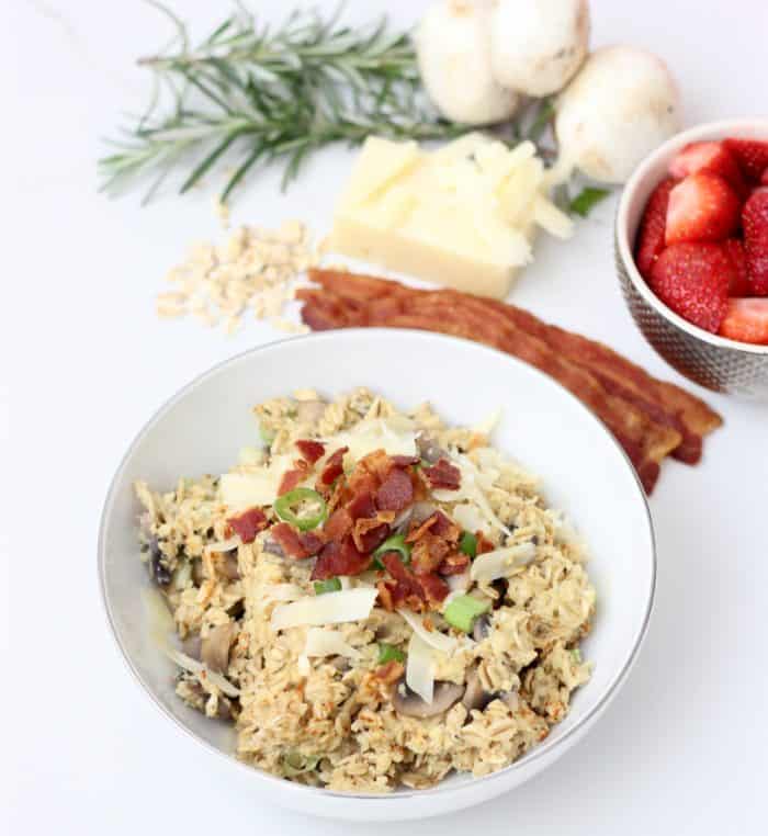 Rosemary Swiss Oatmeal with Mushrooms from Living Well Kitchen