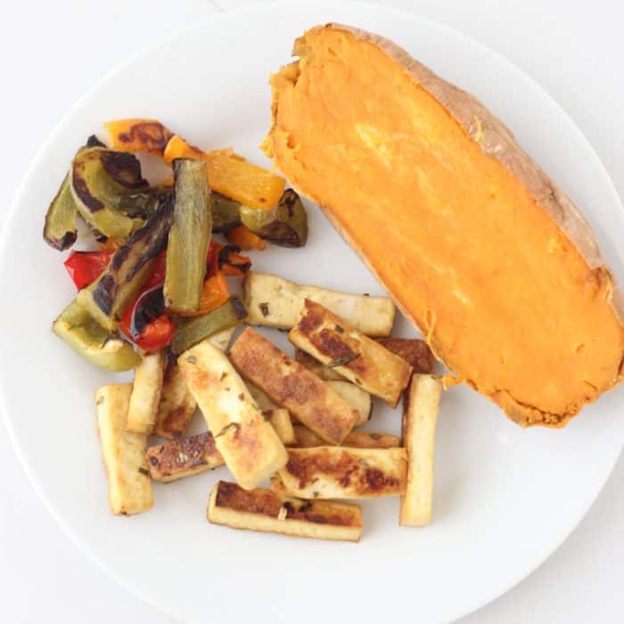 Rosemary Lemon Tofu and Peppers from Living Well Kitchen