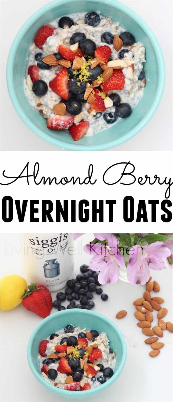 Use filmjölk for a protein packed, probiotic-filled take on overnight oats. Adding almonds and berries adds fiber and deliciousness. Almond Berry Overnight Oats recipe from @memeinge