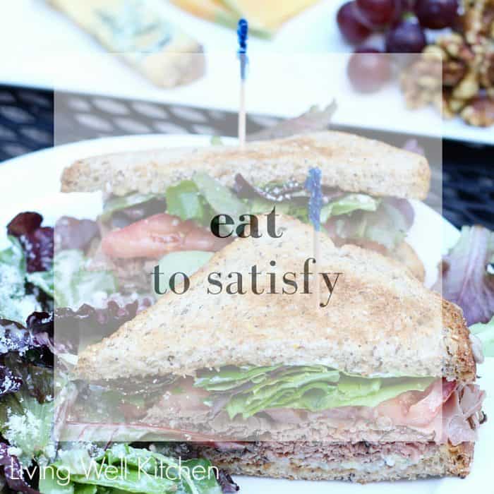 Diets don't work, so let's all start eating to satisfy. Enjoy your food for what it is: nourishment for your body & soul ~ from Living Well Kitchen