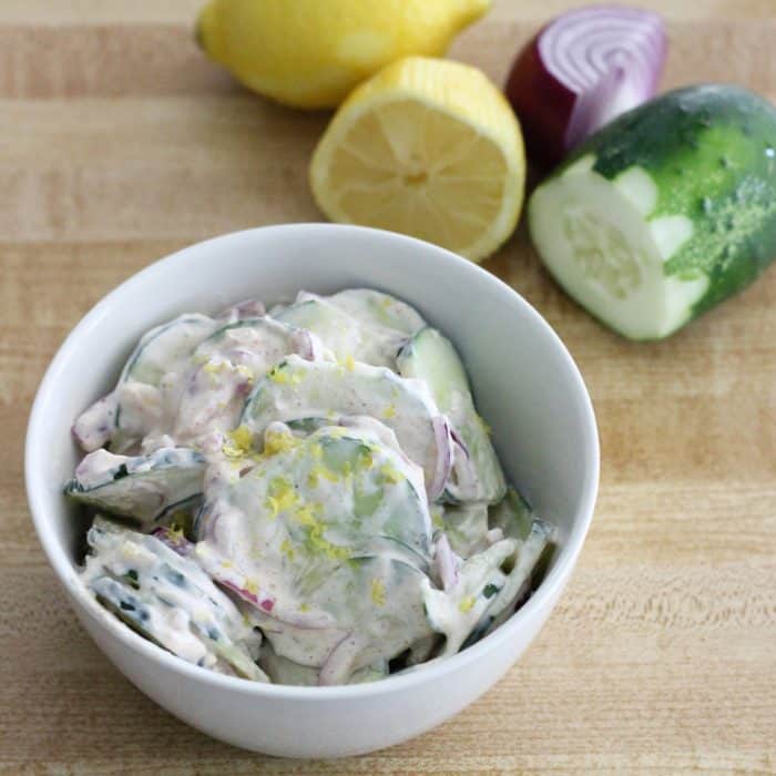 Creamy Cajun Cucumber Salad from Living Well Kitchen