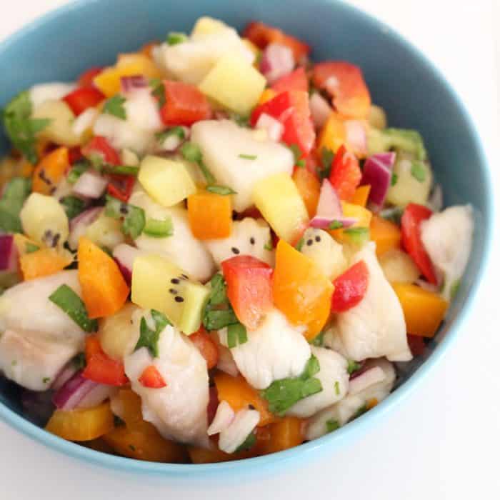 Kiwi Ceviche from Living Well Kitchen