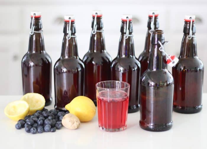 Ginger Berryade Kombucha from Living Well Kitchen