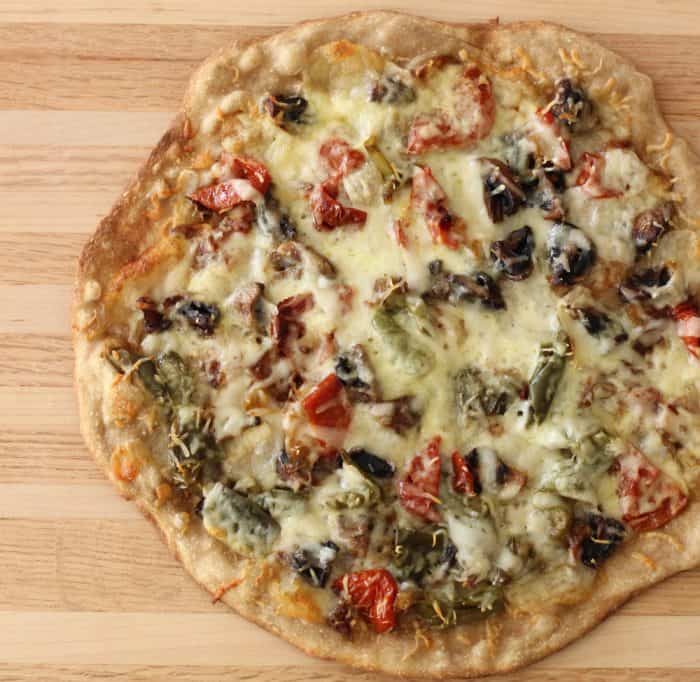 Roasted Vegetable Pizza from Living Well Kitchen