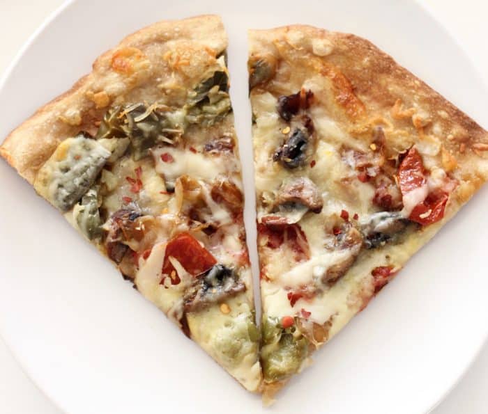 Roasted Vegetable Pizza from Living Well Kitchen