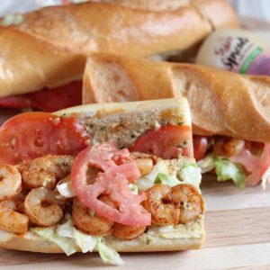 Dressed Shrimp Po Boy from Living Well Kitchen