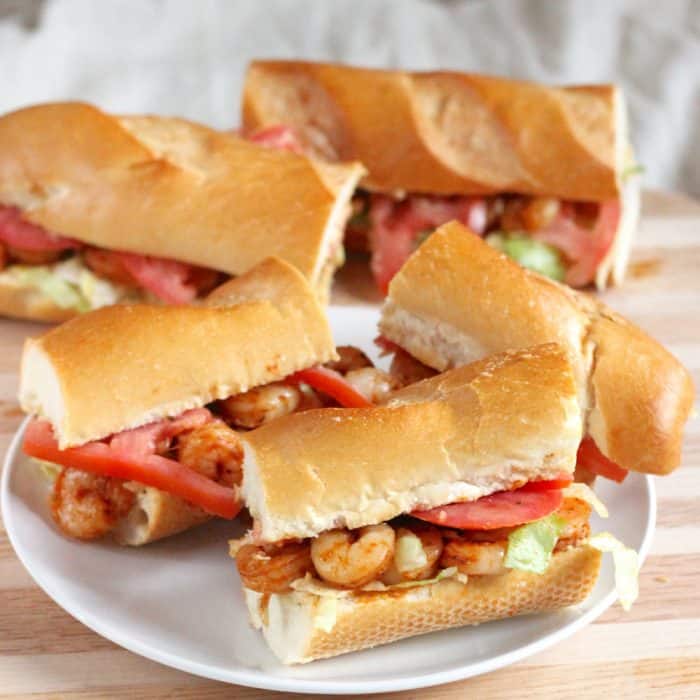 Dressed Shrimp Po Boy from Living Well Kitchen