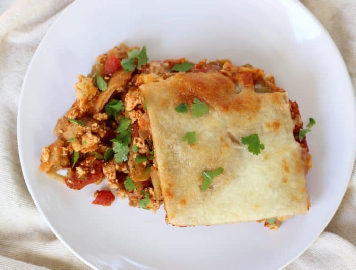 Tofu Taco Casserole from Living Well Kitchen