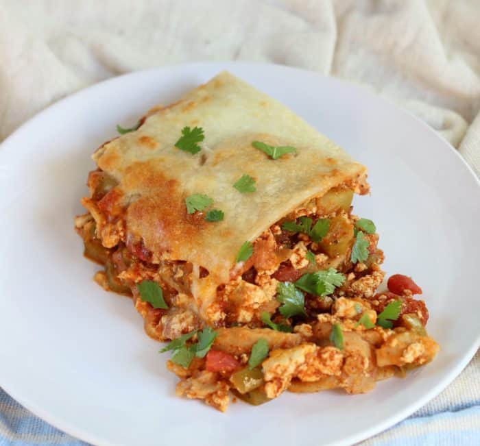 Tofu Taco Casserole from Living Well Kitchen