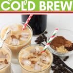 homemade gingerbread lattes with holiday straws
