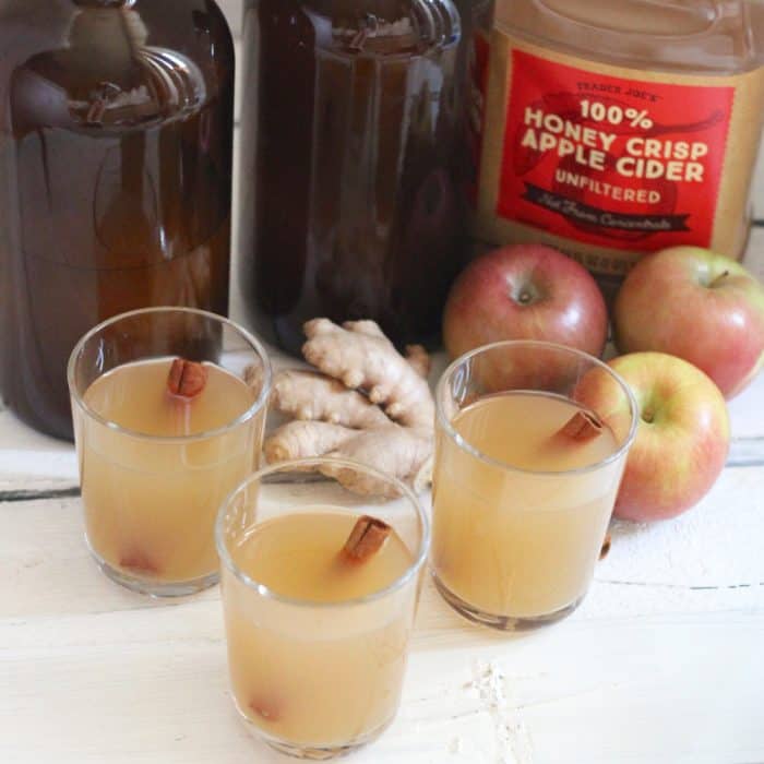 Apple Cinnamon Ginger Kombucha from Living Well Kitchen