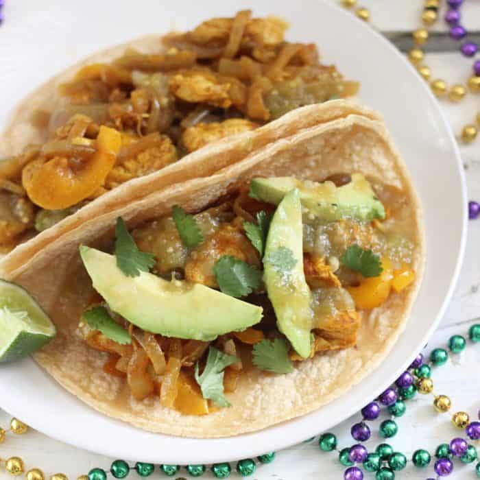 Mardi Gras Tacos from Living Well Kitchen