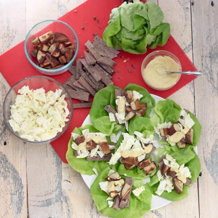 Corned Beef and Cabbage Lettuce Wraps from Living Well Kitchen