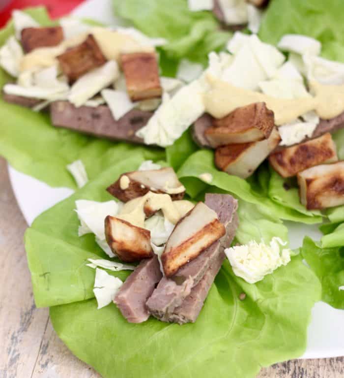 Corned Beef and Cabbage Lettuce Wraps from Living Well Kitchen