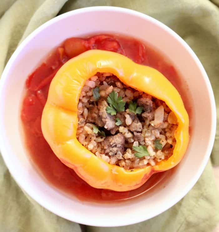 Lamb Stuffed Peppers from Living Well Kitchen