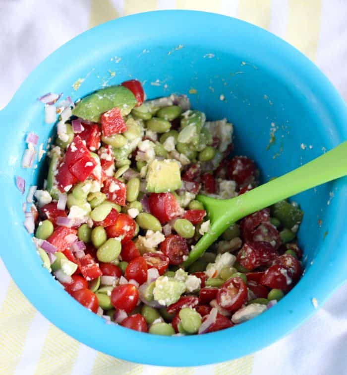 Edamame Feta Salsa from Living Well Kitchen