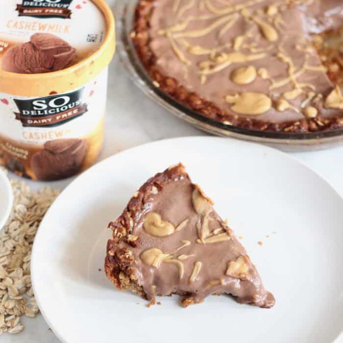 Peanut Butter Chocolate Ice Cream Pie from Living Well Kitchen