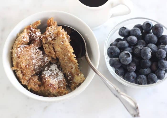 Slow Cooker with French Toast Casserole syrup and blueberries