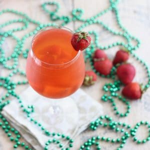 Strawberry Kombucha Sangria from Living Well Kitchen