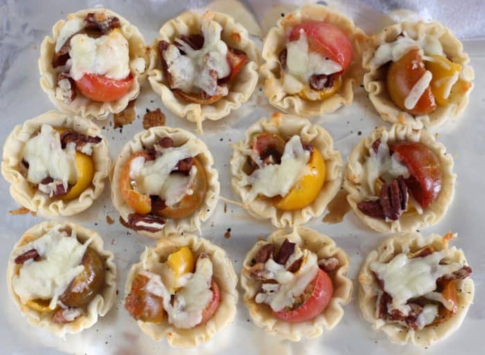 Tomato Pie Bites from Living Well Kitchen