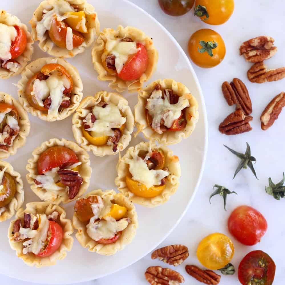 Tomato Pie Bites from Living Well Kitchen