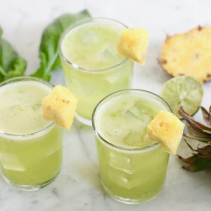 Basil Pineapple Agua Fresca from Living Well Kitchen