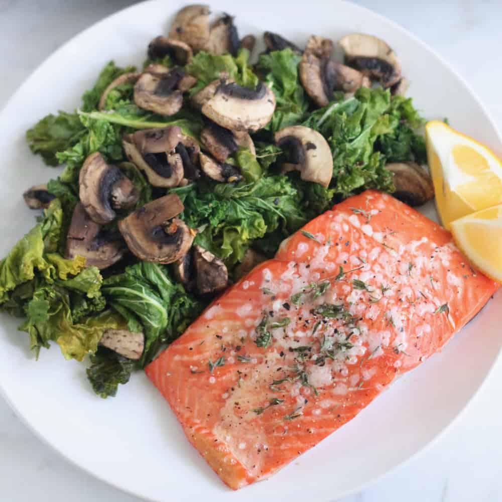 Lemon Thyme Roasted Salmon from Living Well Kitchen