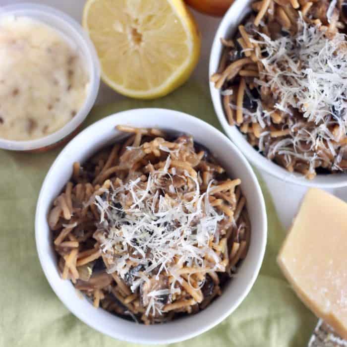Truffle Pasta with Mushrooms from Living Well Kitchen