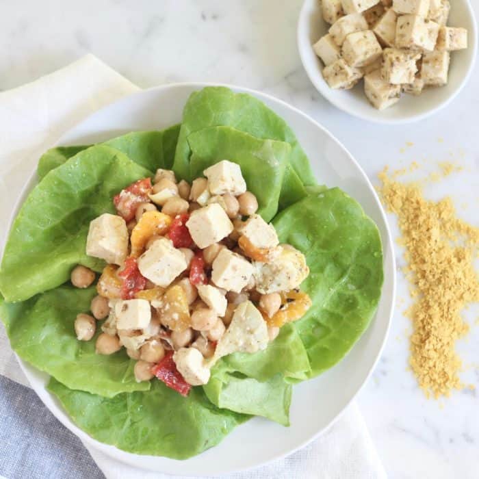 Vegan Greek Tofu Salad from Living Well Kitchen