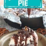 plate of ice cream pie with text overlay