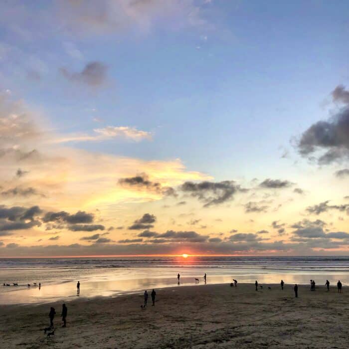 sunset at Del Mar Beach