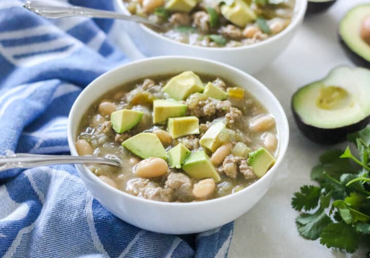 White Bean Turkey Chili - quick, easy weeknight meal