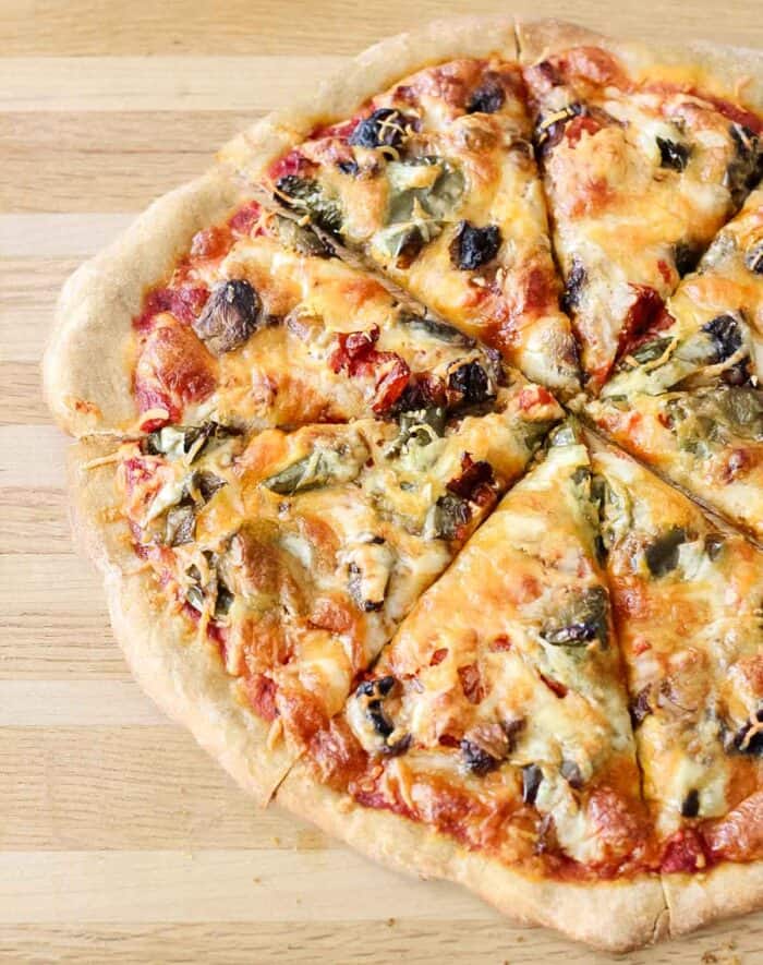 Roasted Vegetable Pizza - ready in less than 30 minutes!