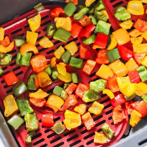roasted bell peppers in air fryer.