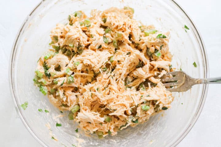 Healthy Buffalo Chicken Salad - NO Mayo or Ranch Dressing